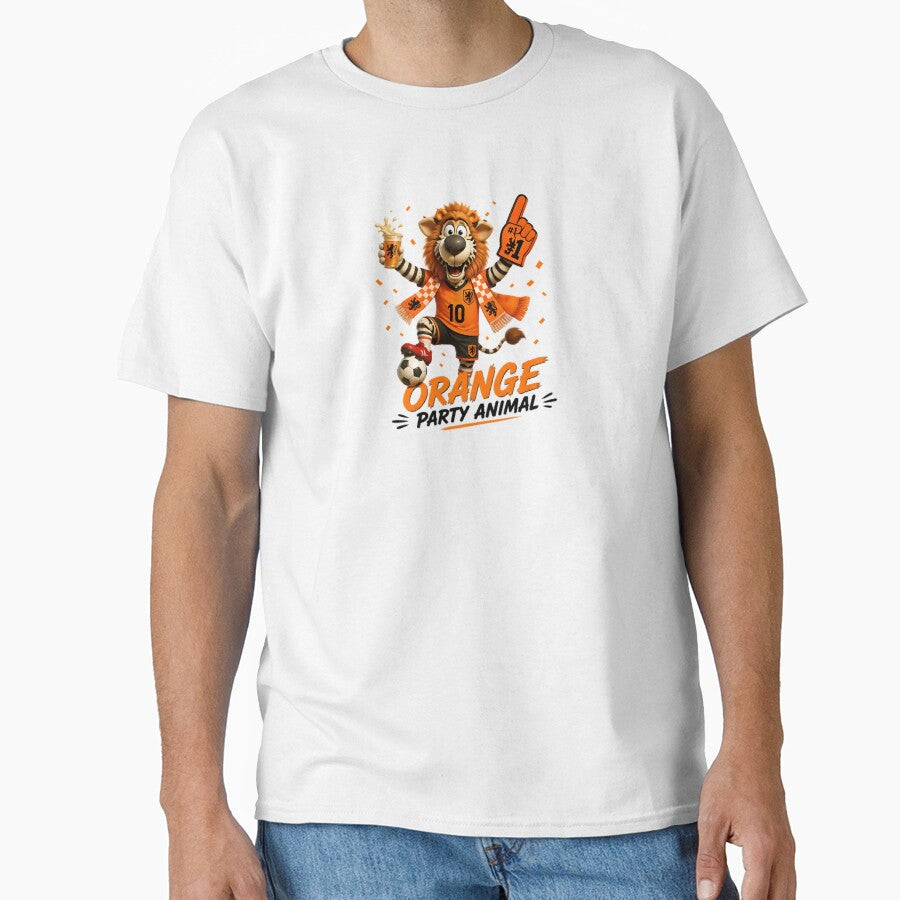 Orange Party Animal Netherlands Soccer Fan by WabiSabiSjak