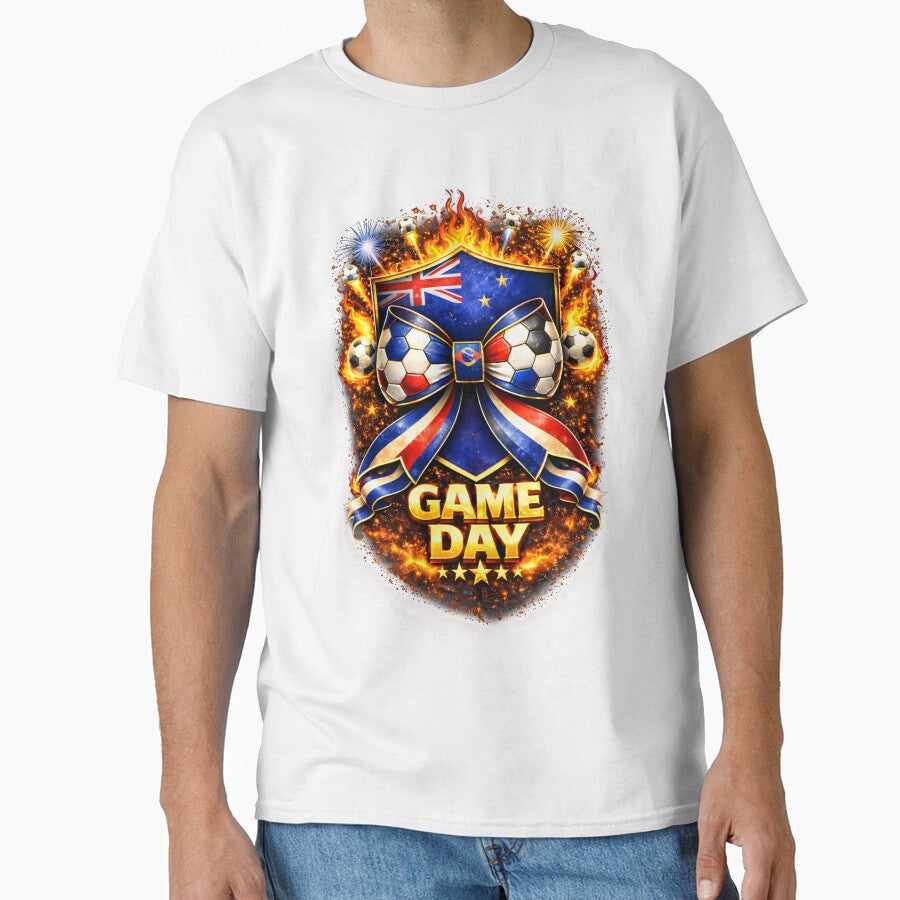 New Zealand Soccer Bow Art – Soccer Pride Game Day by MuniraWearify