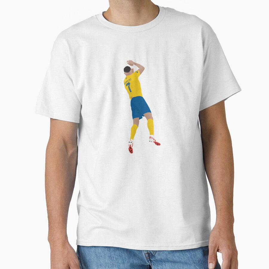 Cristiano Ronaldo Celebration al-Nassr Drawing by thalisons