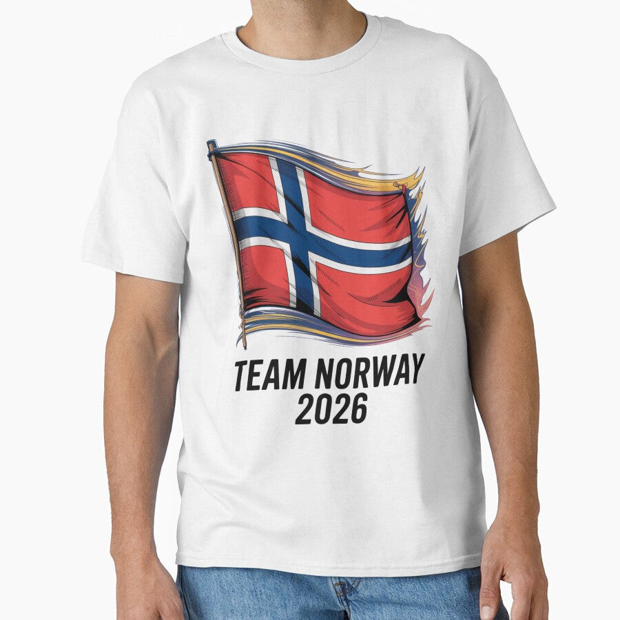 Team Norway 2026  Soccer Fan T-Shirt V4 by DBWStudios