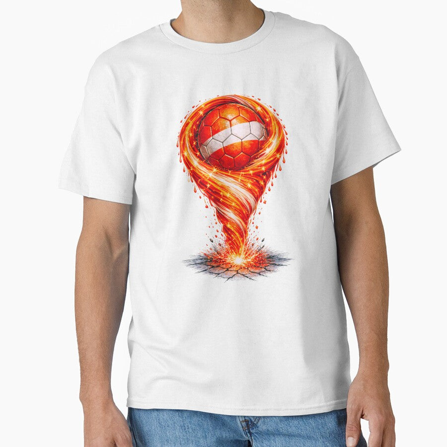 Netherlands Football Tornado: Oranje Dutch Flag Vortex Art by FunToTheFullest
