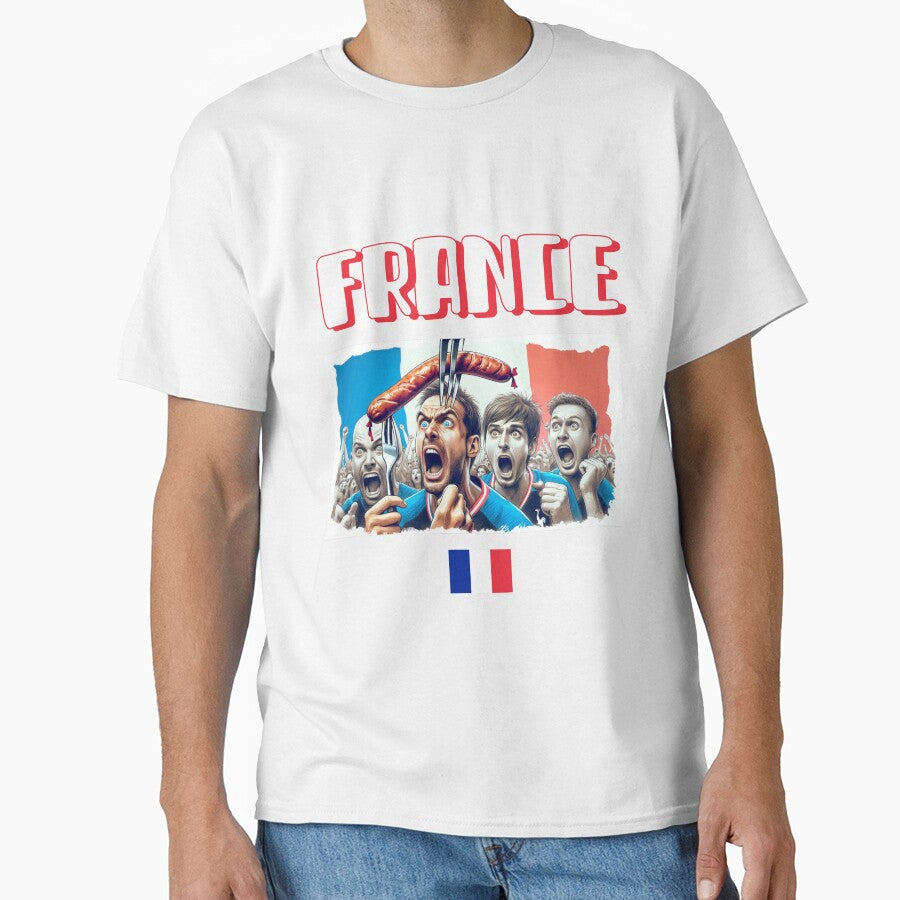 France Fans Euro24, sausage on a Fork. by Get-Forked
