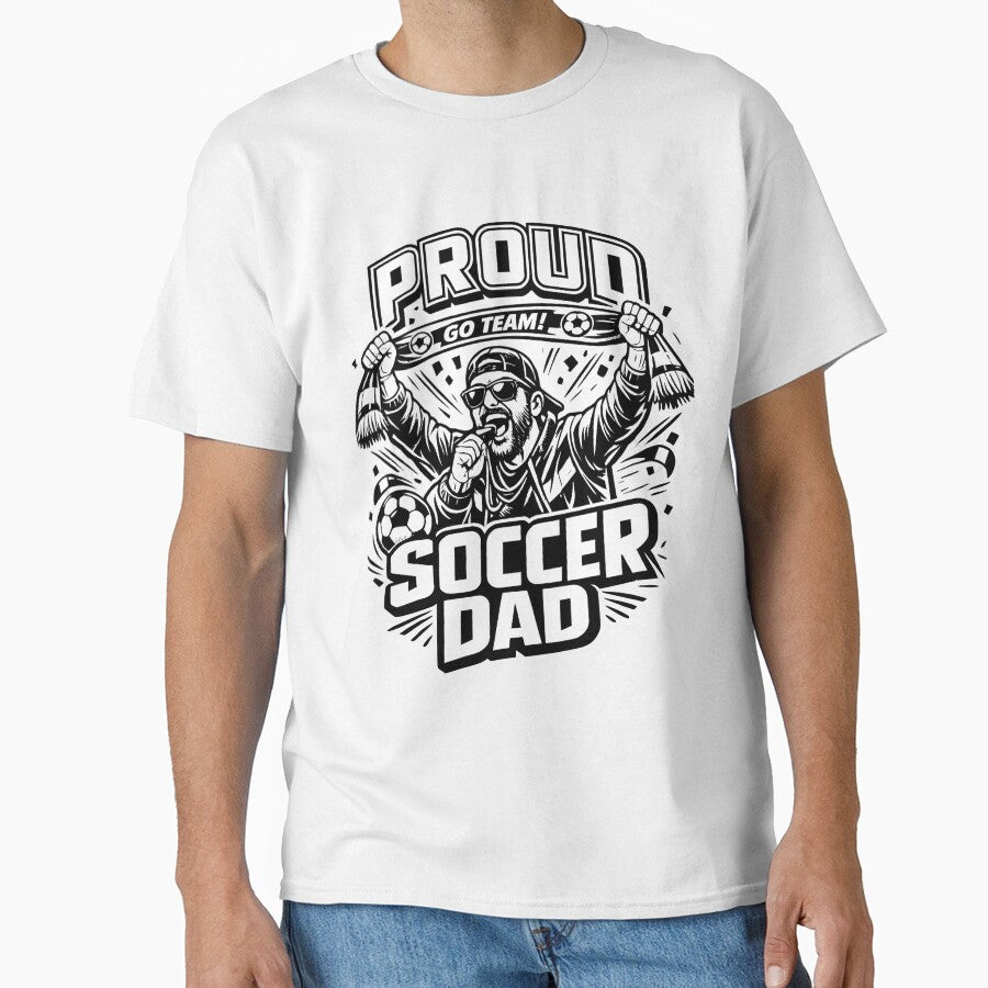 Proud Soccer Dad Funny Football Fan Father's Day by DREAMBURN™