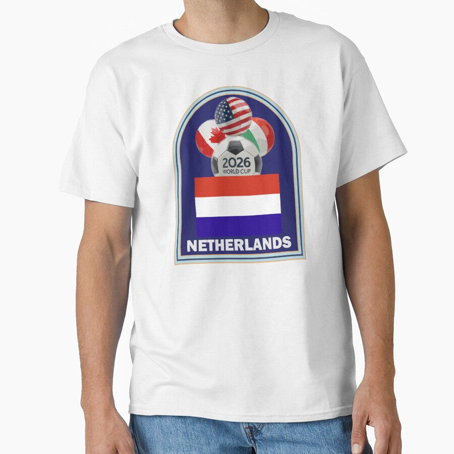 Netherlands 2026 Soccer T-shirt by benchpod47