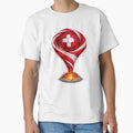 Switzerland Football Tornado: Red and White Vortex Art by FunToTheFullest