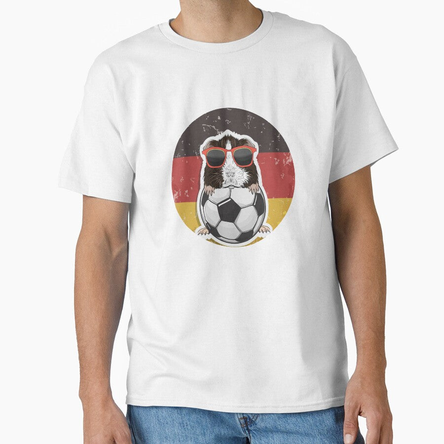 Cool guinea pig playing football Germany flag by Radixbarny