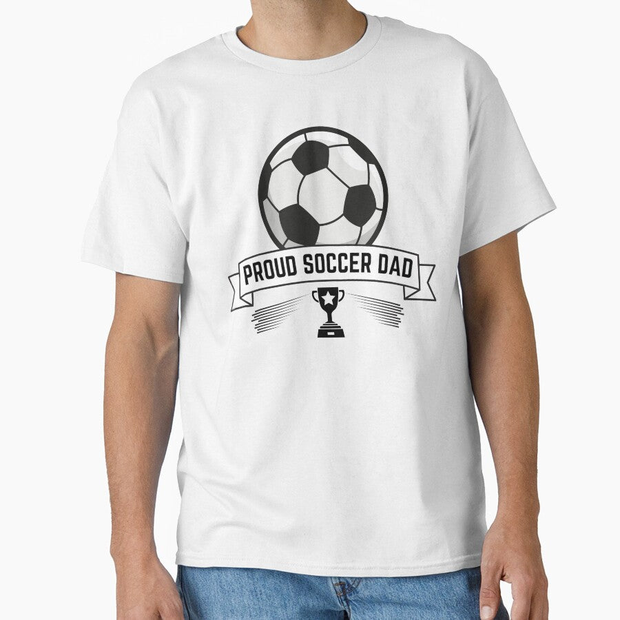 Proud Soccer Dad Funny Gift For Father by SantisLab