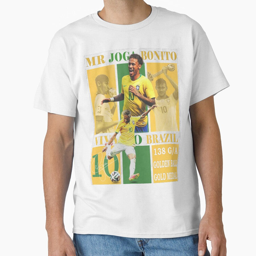 Neymar Jr Brazil National Team Soccer Poster - Iconic Selecao Art Print by Af-RT10