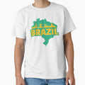 Retro Brazil Map and Skyline by UNK-Fatigues