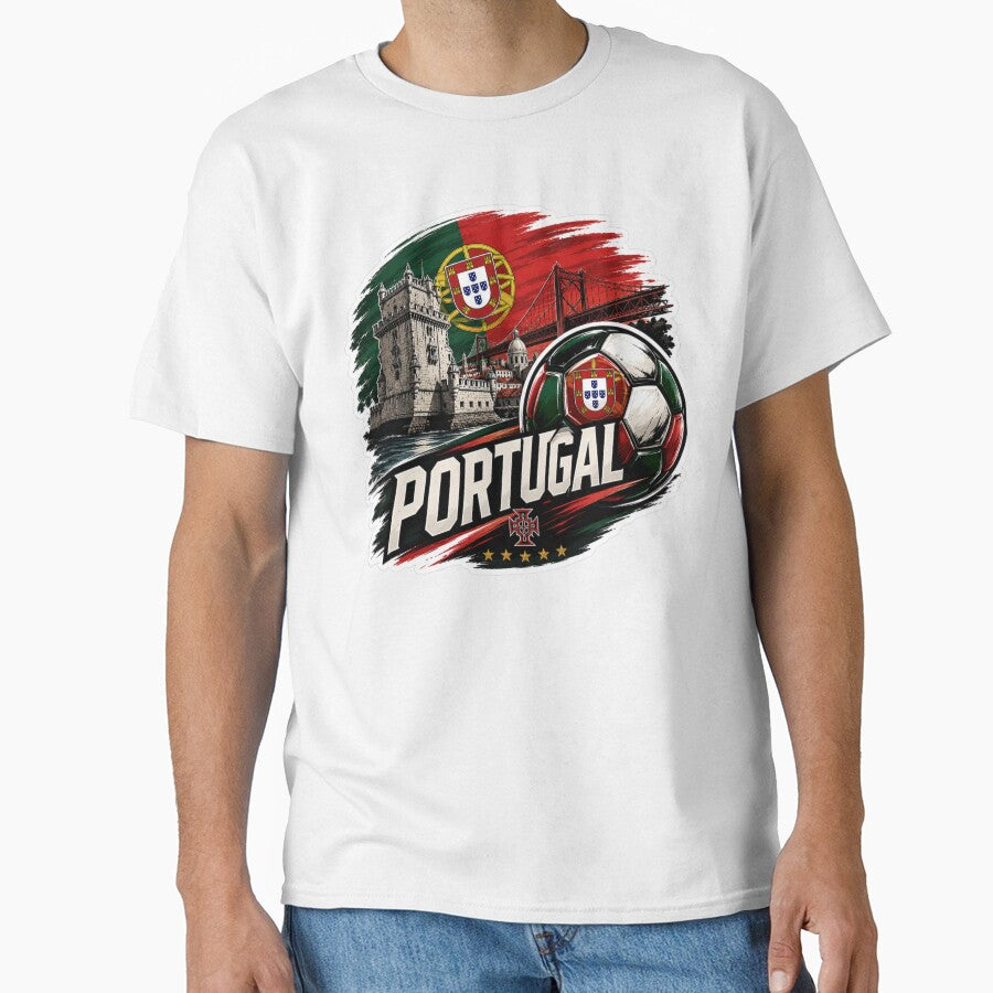 Portugal Football Sticker for Fans Who Love Passionate Football Culture | Minimal Soccer Design by shlepyart