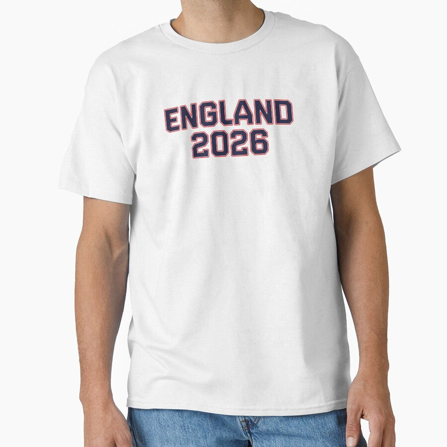 England 2026 World Cup (Navy with White & Red Outline) by STUDIO-72