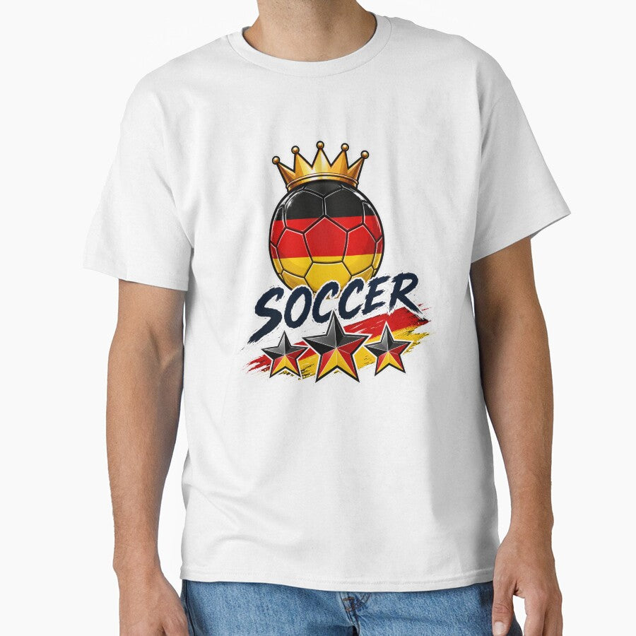 Germany Flag Crowned Soccer Ball by QuiteOrbit