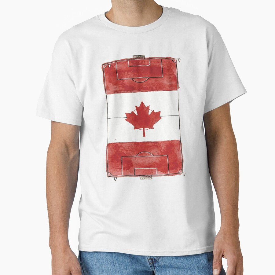 Vintage Canada Soccer Field Flag. by EunsooLee