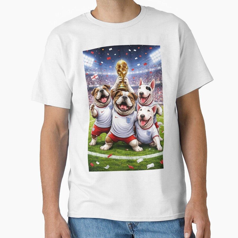England Football Dogs – Bulldogs & Bull Terriers World Cup Celebration Design by GarnerSupplyCo