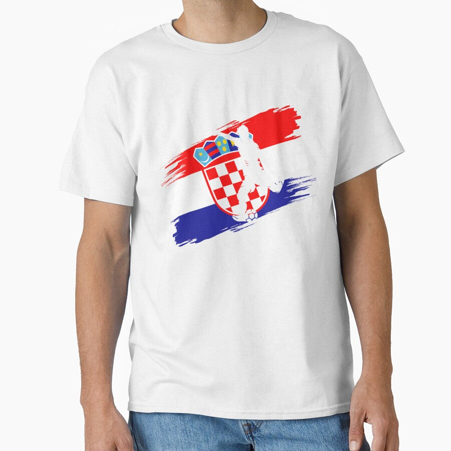 Croatia Flag Football Soccer Fan Jersey by xtocky