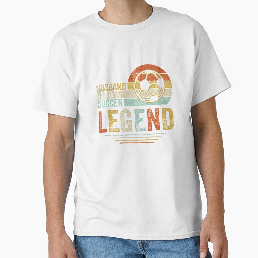 Husband Dad Soccer Legend Vintage Fathers Day by Kayla Alice Mooney