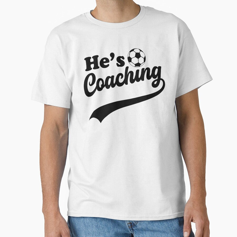 He's Coaching – Funny Coach's Wife Soccer Sports Life Humor by gunaone-design