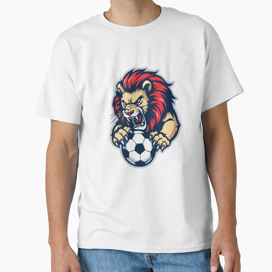 England Lion Soccer Graphic | 2026 English Football Fan Design | Bold National Pride Style by YASboutik
