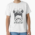 Soccer Kid Life Messy Bun Skull with Sunglasses Funny Soccer Lover Girls and Kids by clothesy7