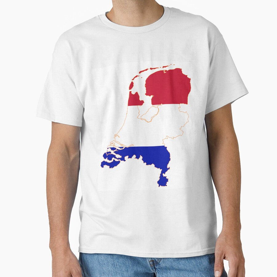 Netherlands Flag Map by jsj17