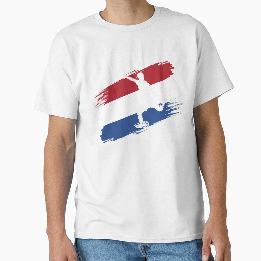 Netherlands Flag Football Soccer Fan Jersey by xtocky