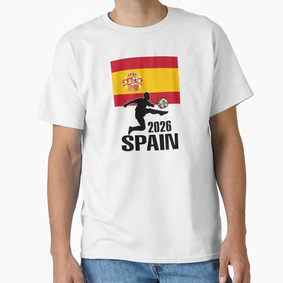 Spain Soccer T-shirt 2026 by benchpod47