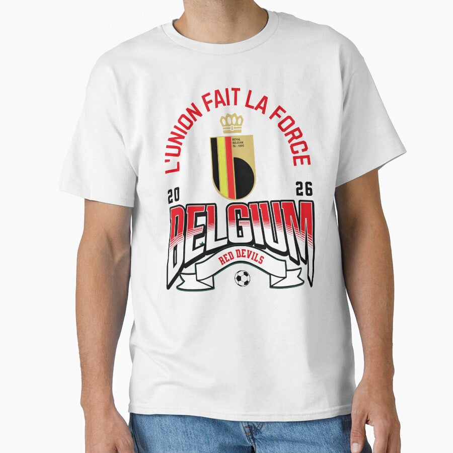 Belgium Soccer Red Devils 2026 Vintage Football Fan Design by Abaseen