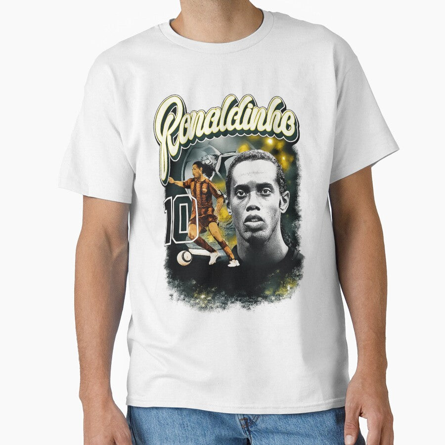 Ronaldinho Legend Football Art Retro Style by eonvisuals