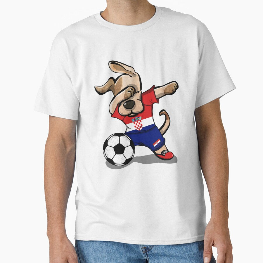 Dabbing Dog Croatia Soccer Jersey Croatian Football Team by DesignCube