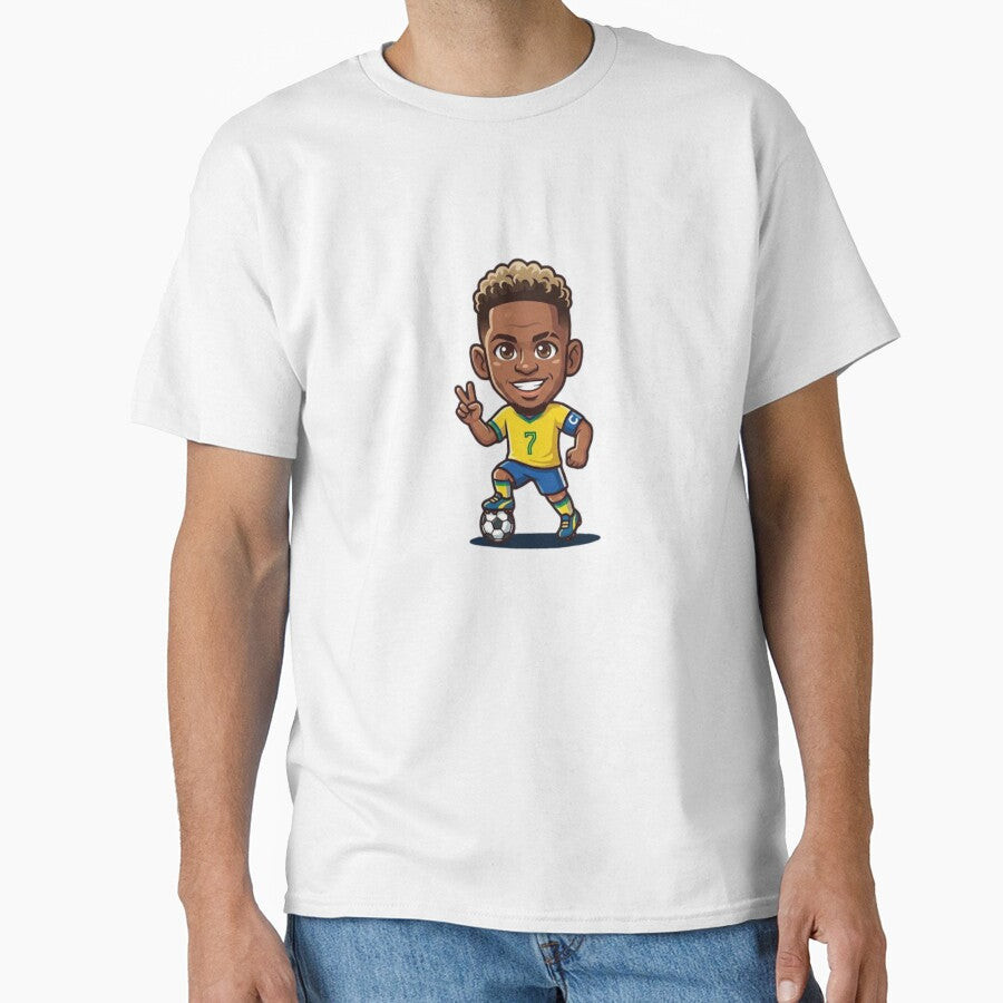 Cute MiniPop Brazil Football Star 7 - Chibi Soccer Fan Art by ZIKI VI