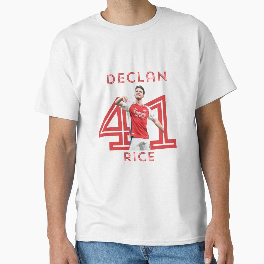 Declan Rice Number 41 – Arsenal Midfielder Fan Art | Rice 41 Football Illustration by Pokah79