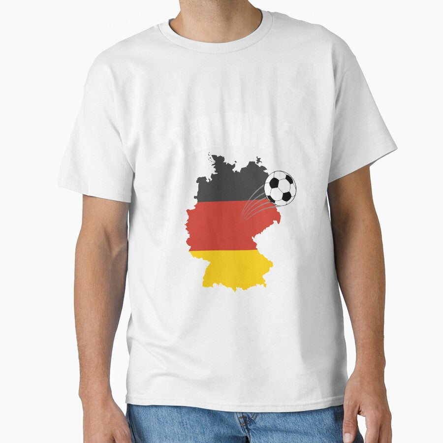 Germany Football Map - German Flag Soccer by TravelScientist