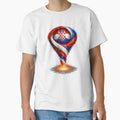 Croatia Football Tornado: Red and White Checkerboard Art by FunToTheFullest