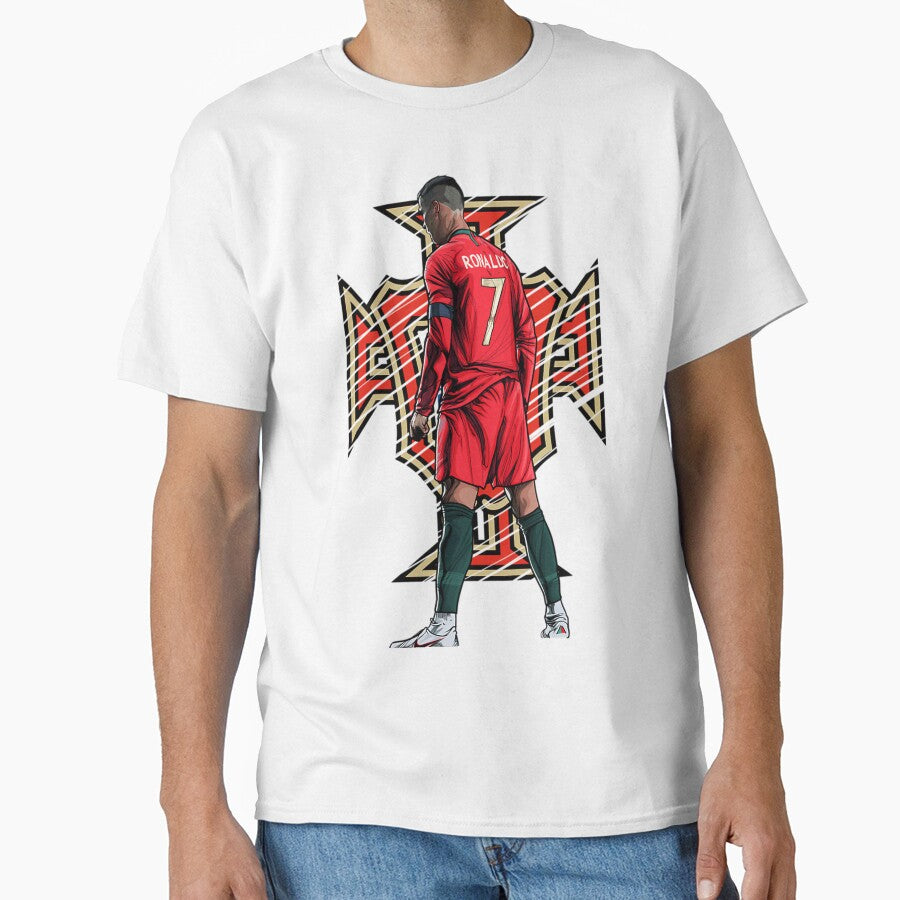 Portugal Ronaldo No.7 Artwork For Soccer Fans, Gift For Football Supporters by kessamggomezo