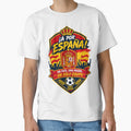 Spain Football Fans Emblem — Red & Yellow Vector Badge Design by Jandedan