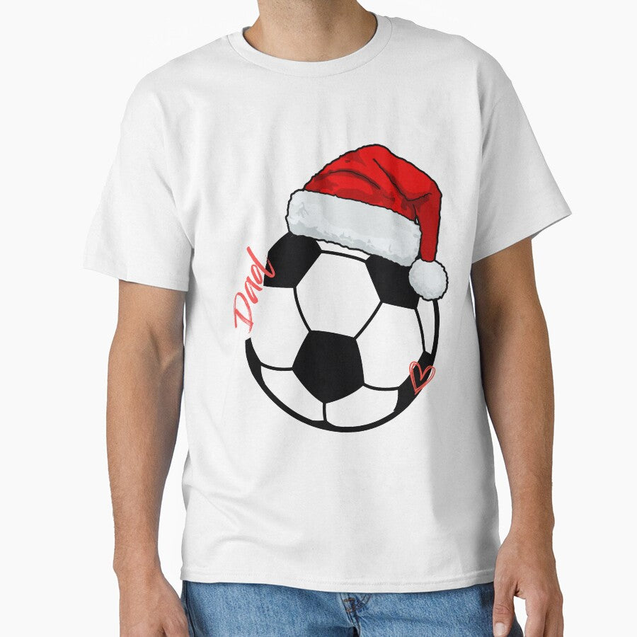Santa Soccer Dad | Christmas Sports Father Gift by A-Szczesniak