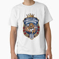 English Lion Football Fan Crest by Retro Arabica