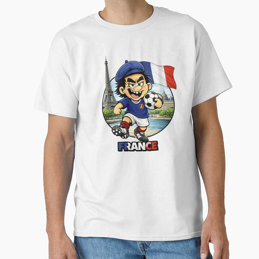 France Soccer Fan Cartoon Shirt by theKcodeHQ