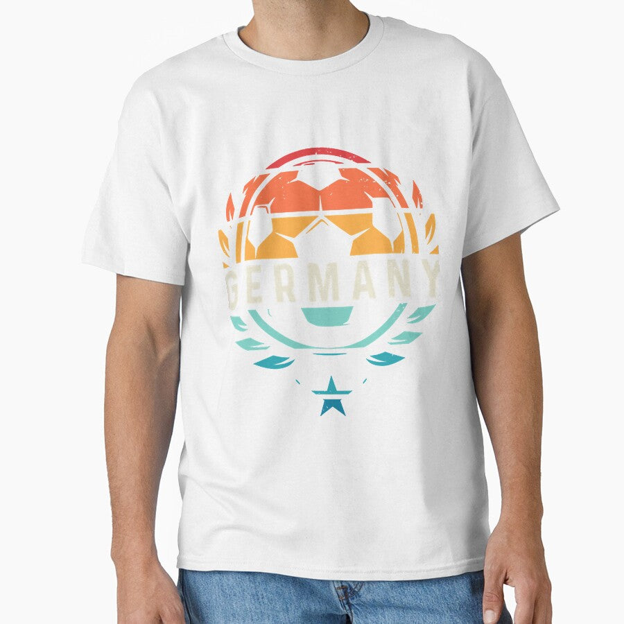 Retro Soccer Ball Germany Football Player 2021 by anaCryder