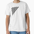 Checkered black gray triangle by oxoxoxo