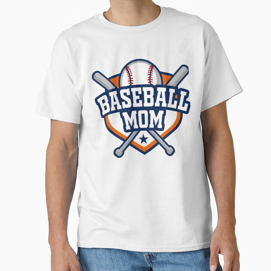 Baseball Mom Gift Matching Family Names Also Available Classic T-Shirt Hoodie, Sweatshirt | PureTeeCo.com