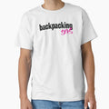 Backpacking Girl Classic T Shirt Hoodie, Sweatshirt | PureTeeCo.com