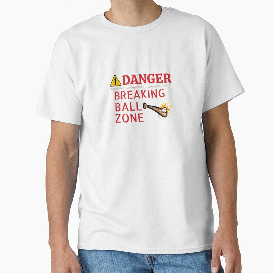 Baseball Pitcher Danger Breaking Ball Zone Classic T-Shirt Hoodie, Sweatshirt | PureTeeCo.com