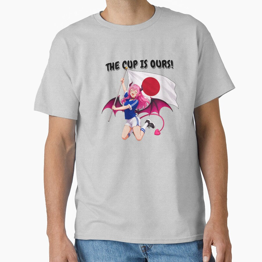 Noxie Japan Victory – Cute Anime Demon Girl “The Cup Is Ours!” Soccer Celebration by NoxieCozyStudio