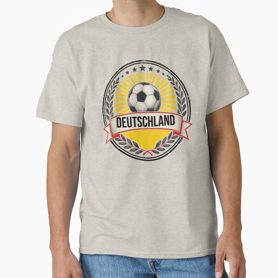 Germany Vintage Soccer Crest — Retro Deutschland Football Badge Fan Emblem by icemanphotos