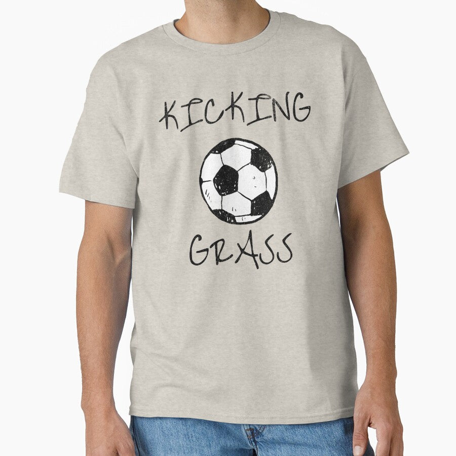Kicking Grass Soccer Ball | Funny Soccer Player Gift by donwillisjrart