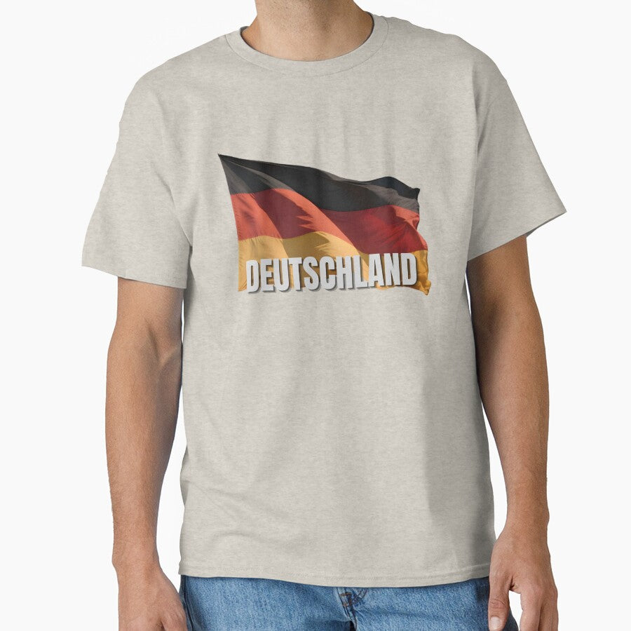 Deutschland Flag Waving Patriotic Design by RVJdesigns