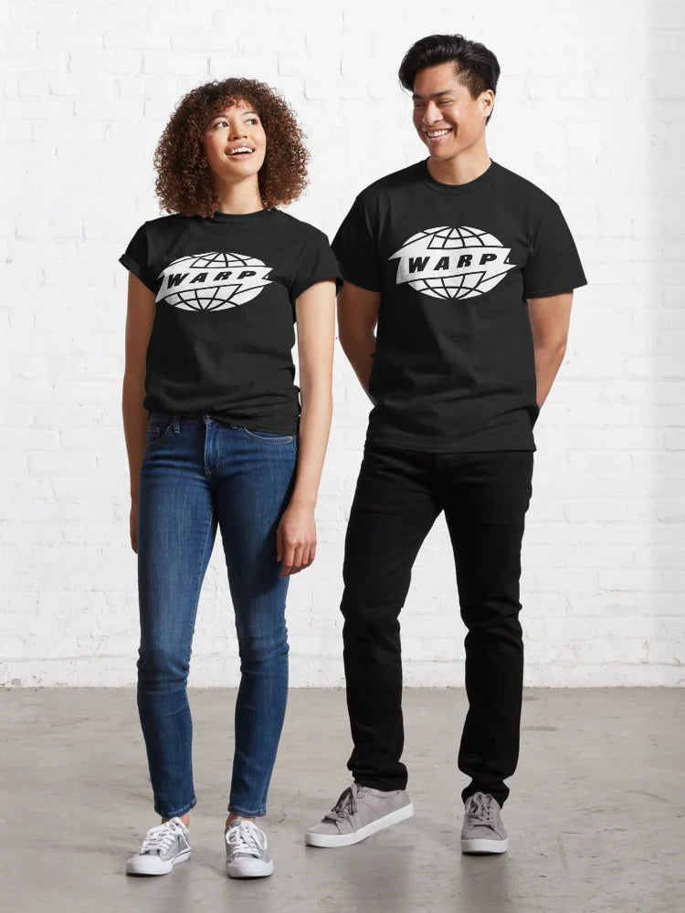 [HIGH QUALITY] Warp Records (white version) Classic T-Shirt Classic T-Shirt Hoodie, Sweatshirt | PureTeeCo.com (Image 1)