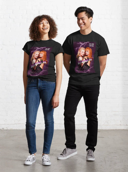 "Death Becomes Her" Vintage Movie Poster Classic T-Shirt Hoodie, Sweatshirt | PureTeeCo.com (Image 1)