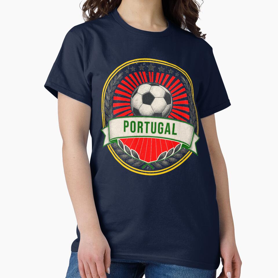 Portugal Vintage Soccer Crest — Retro Portuguese Football Badge Fan Emblem by icemanphotos
